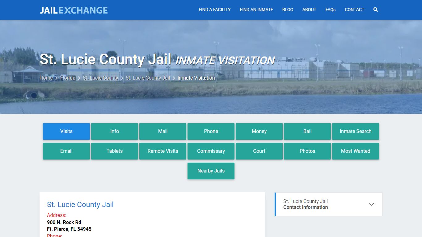 Inmate Visitation - St. Lucie County Jail, FL - Jail Exchange